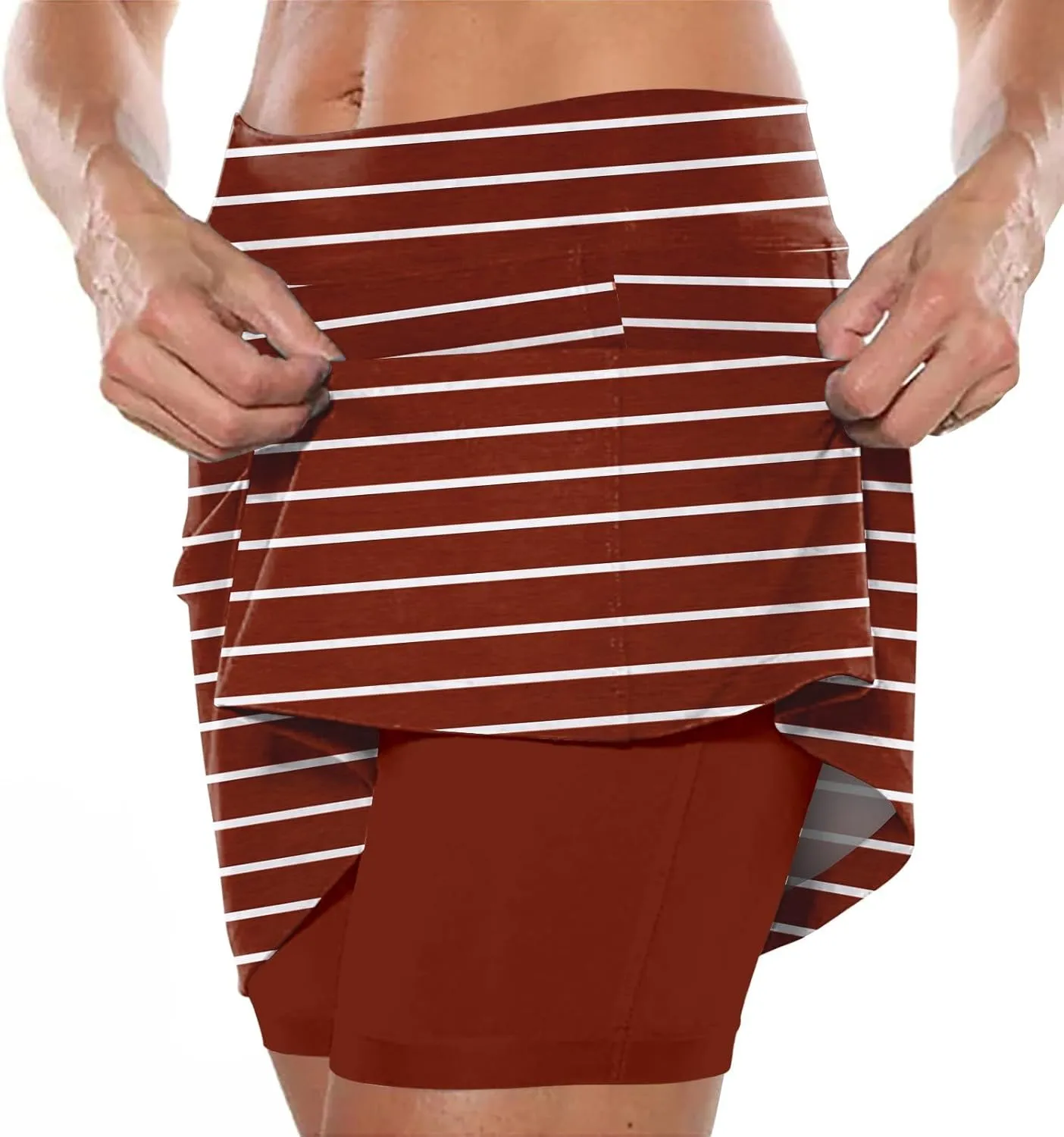 Womens Skorts with High Waist Pockets Tummy Control Plus Size Athletic Sports Pants Skirt Casual Pants for Women