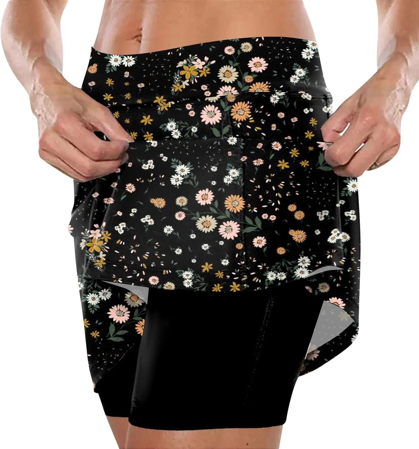 Womens Skorts with Pockets Tennis Skirts for Women Tummy Control Plus Size Skorts High Waist Athletic Shorts