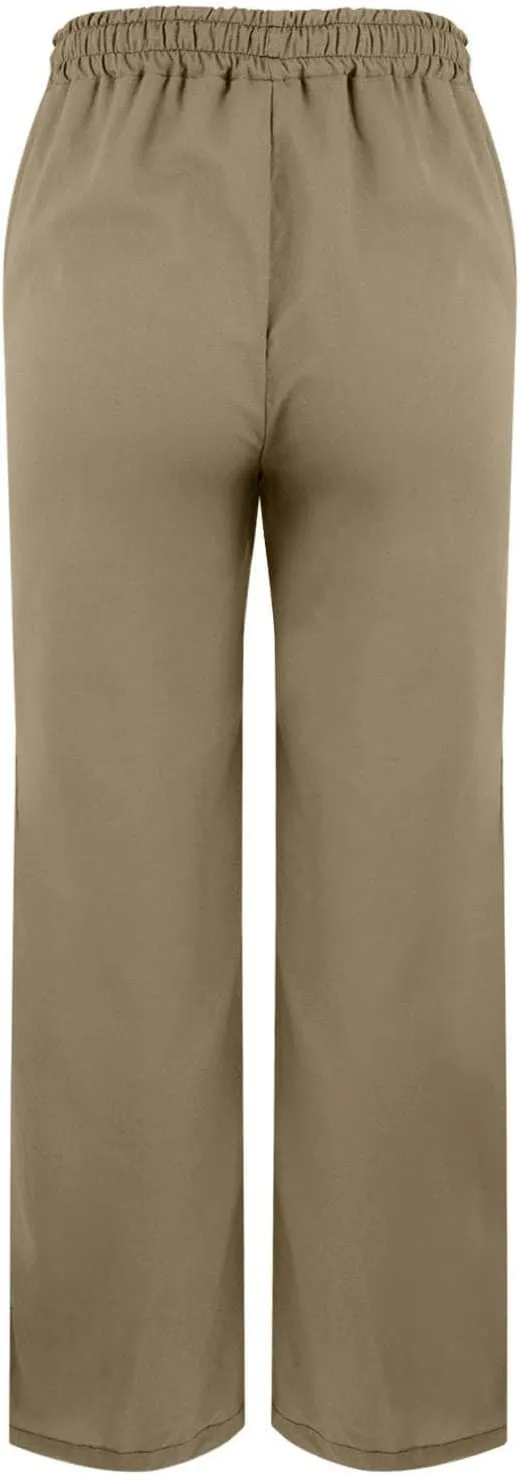 Womens Straight Leg Linen Pants 2025 Summer Casual Beach Pants Lightweight High Waisted Boho Capri Pants with Pockets