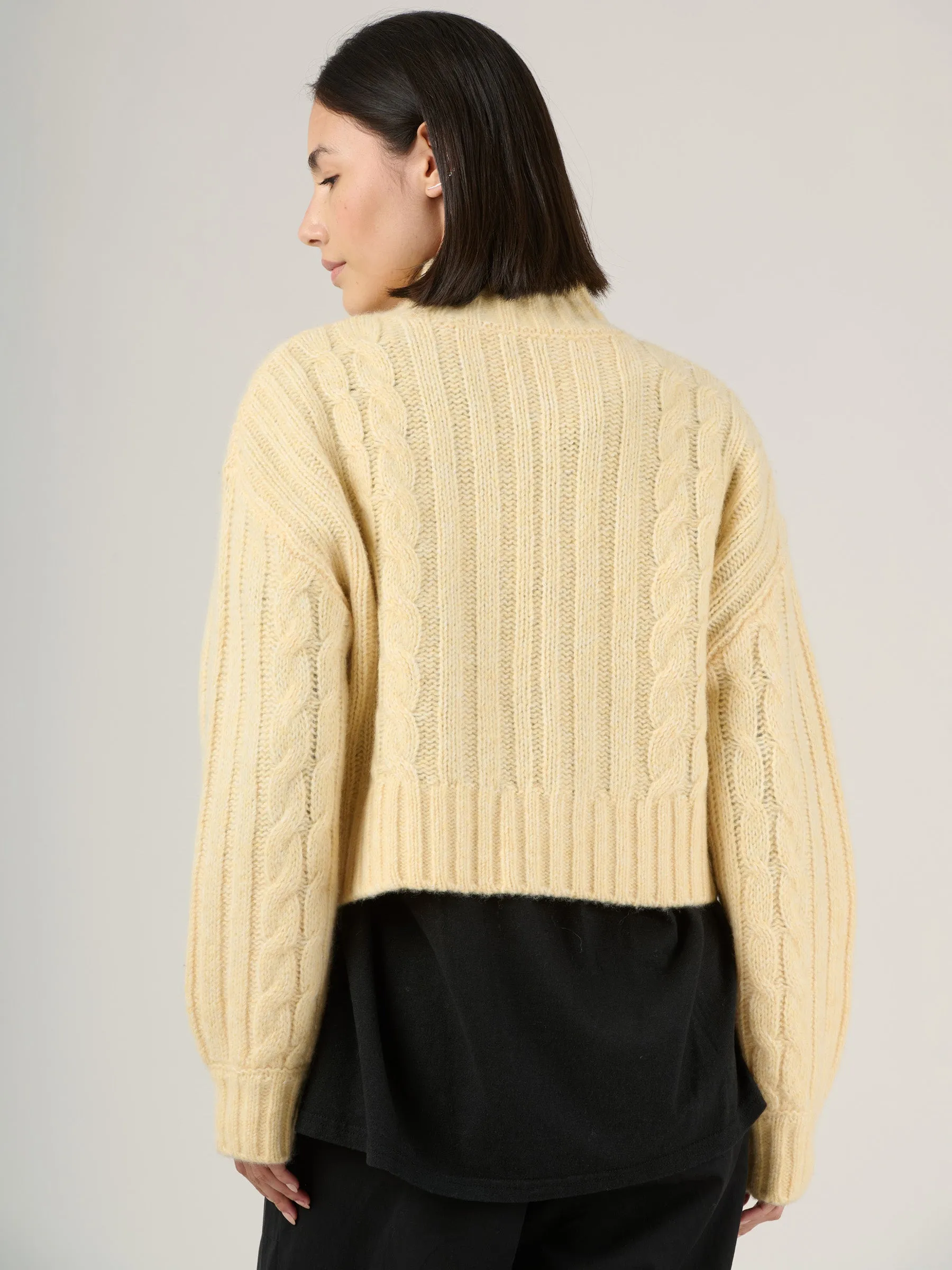 Wool Blend Chunky Faroe Sweater