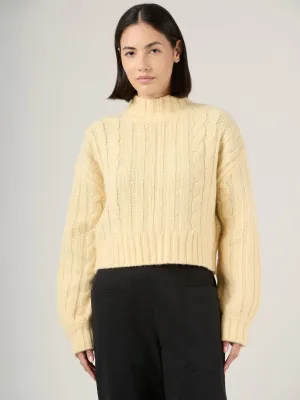 Wool Blend Chunky Faroe Sweater