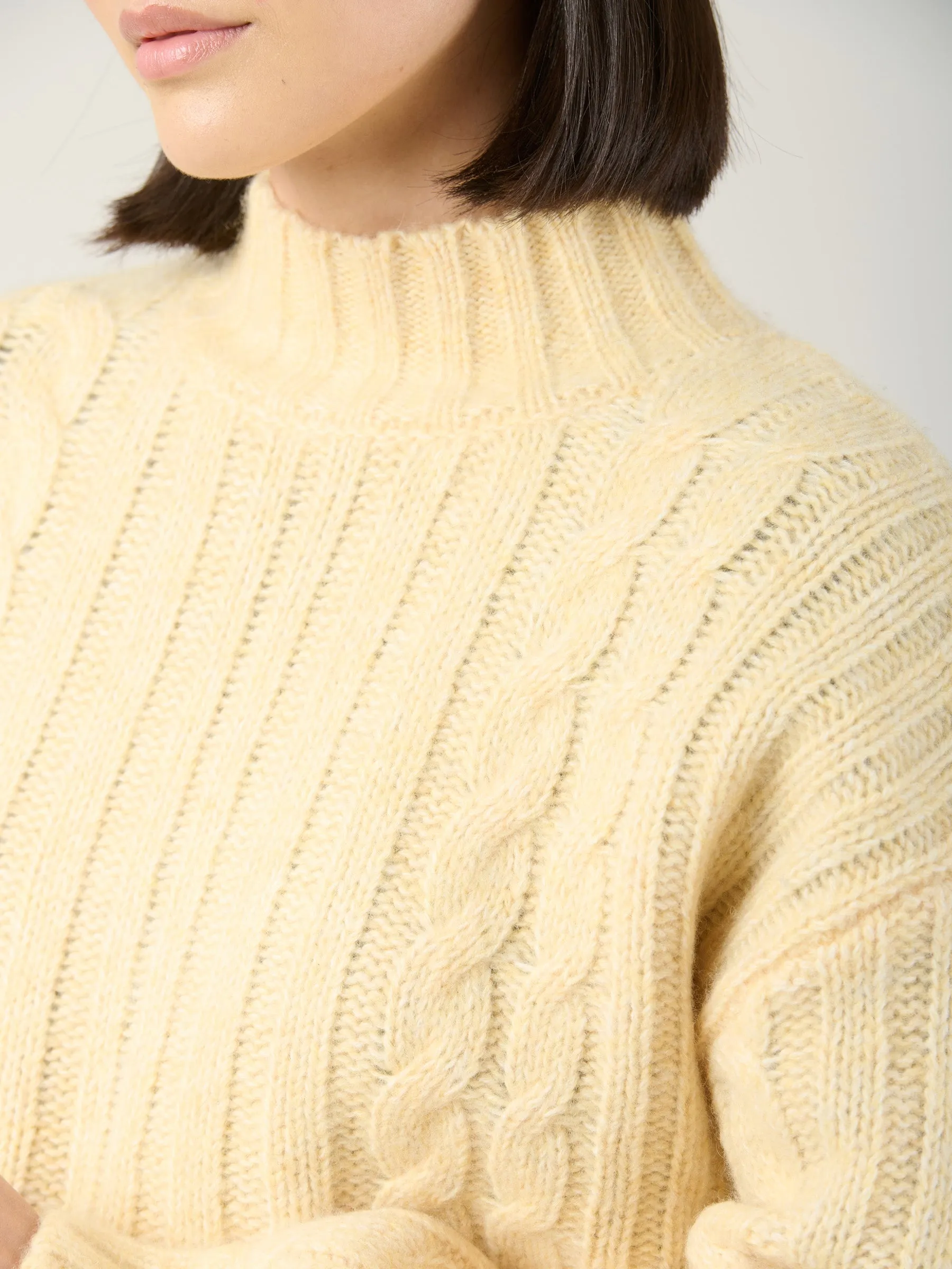 Wool Blend Chunky Faroe Sweater