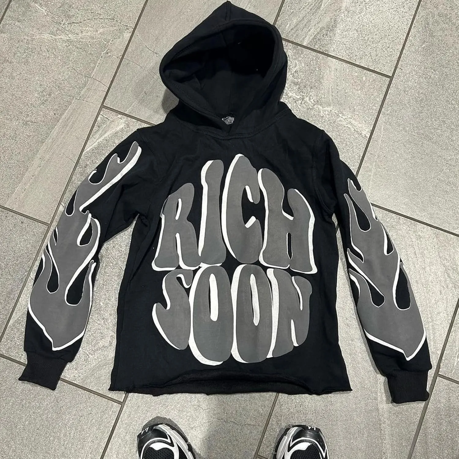 Y2k Hoodie Women Men Pink Spider Puff Letter Print Zip Up Hoodie Pullover Sweatshirt Oversized Grunge Star Jacket