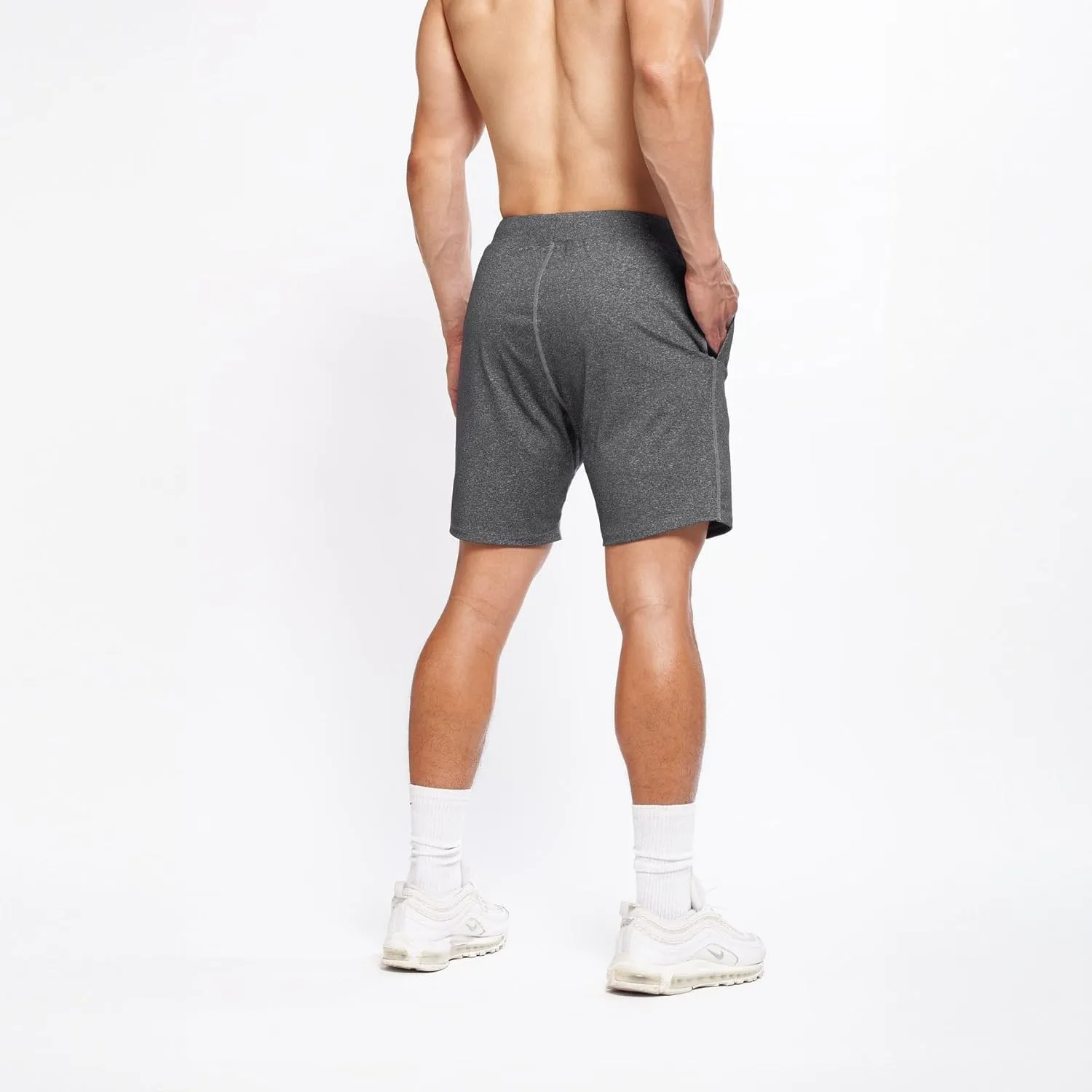 YOGA CROW Men's Swerve Yoga Training Shorts w/Non-Restrictive Inner Liner - 7" Inseam - Workout, Gym, Running, Training