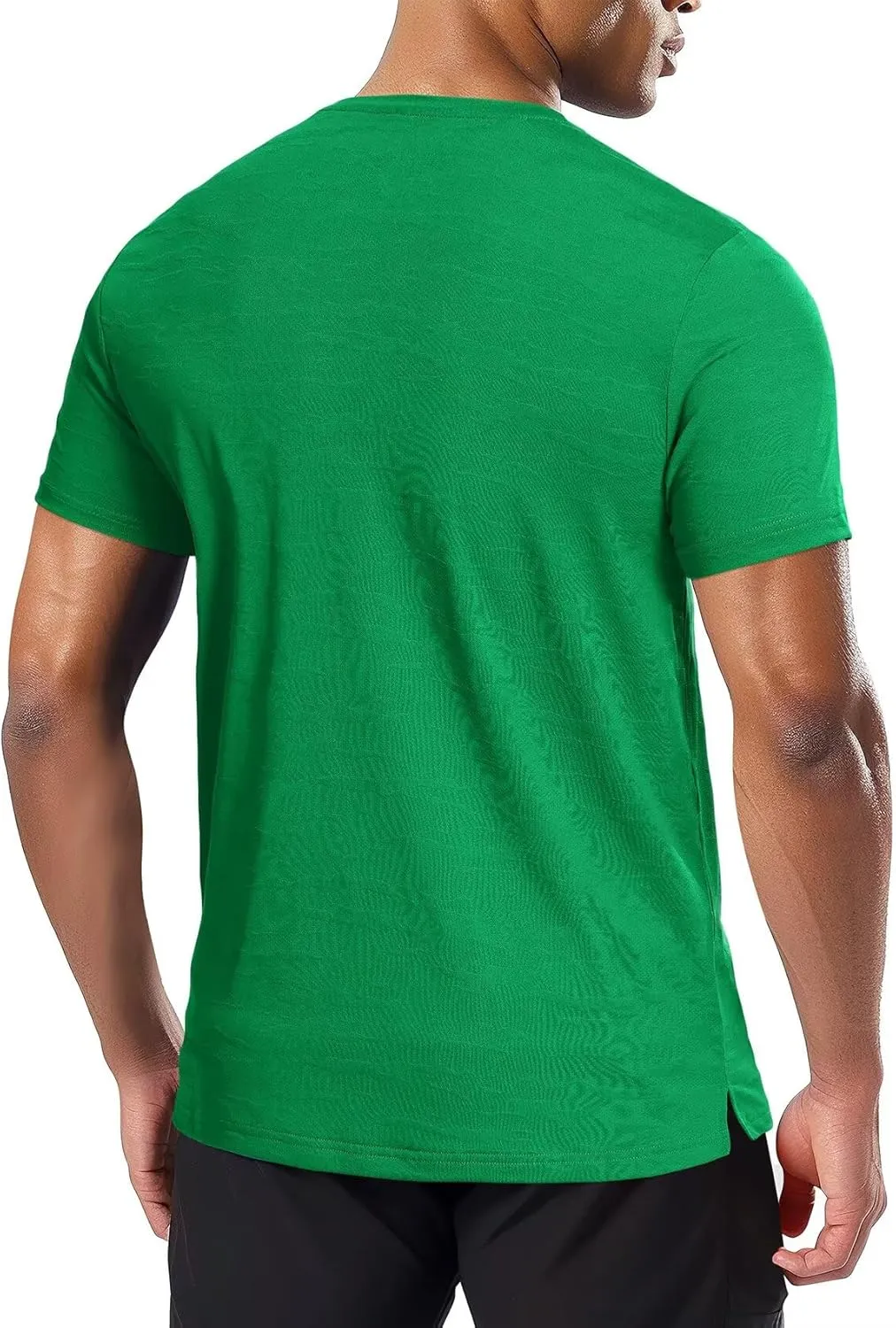 Zengjo Mens Athletic Shirts Short Sleeve Moisture Wicking Gym Workout Running Crewneck T-Shirt Quick Dry Sports Fitted Tee