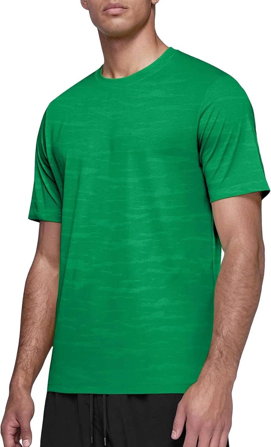Zengjo Mens Athletic Shirts Short Sleeve Moisture Wicking Gym Workout Running Crewneck T-Shirt Quick Dry Sports Fitted Tee